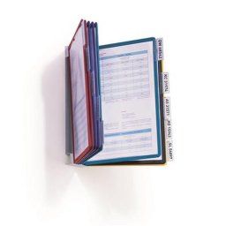 Bemutattbla tart, fali, 10 db bemutattblval, DURABLE "VARIO(R) WALL 10", vegyes szn