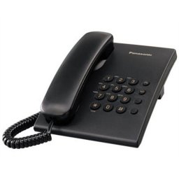 Telefon, vezetkes, PANASONIC "KX-TS500HGB", fekete