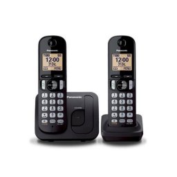 Telefon, vezetk nlkli, telefonpr, PANASONIC "KX-TGC212PDB Duo, fekete