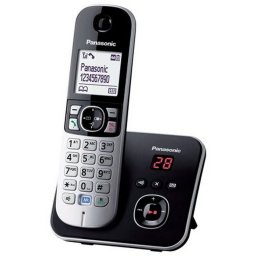 Telefon, vezetk nlkli, zenetrgzt, PANASONIC "KX-TG6821PDB", fekete