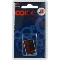 Blyegz csereprna, 2 db/bliszter, COLOP "E/10/2", piros-kk