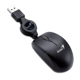 Egr, vezetkes, optikai, kismret, USB, GENIUS "Micro Traveler", fekete