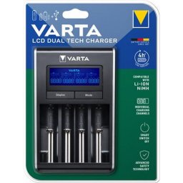 Elemtlt, AA/AAA/Li-ion akku+USB, akku nlkl, VARTA " LCD Dual Tech"
