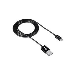 USB kbel, USB 2.0-microUSB, 1 m, CANYON "UM-1", fekete