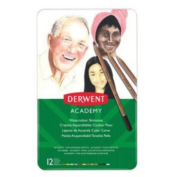 Akvarell ceruza kszlet, DERWENT "Academy", 12 klnbz szn
