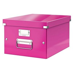 Doboz, A4 mret, LEITZ "Click&Store", rzsaszn