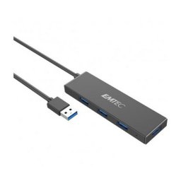 USB eloszt-HUB, 4xUSB 3.1/1xUSB micro, EMTEC "T620A"