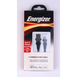 USB kbel, USB-A - Lightning (Apple), 1,2m, ENERGIZER, fekete