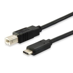 talakt kbel, USB-C-USB-B 2.0, 1m, EQUIP