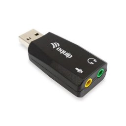 Audio adapter, 3,5 mm jack-USB talakt, EQUIP "Life"