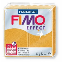 Gyurma, 57 g, gethet, FIMO "Effect", metl arany