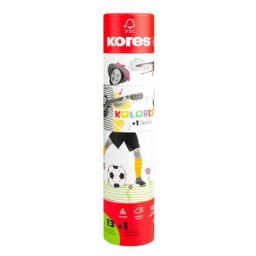 Sznes ceruza kszlet, hromszglet, 1 grafittal, 1 hegyezvel, KORES "KOLORES Twist & Tu...