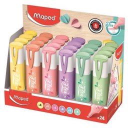 Szvegkiemel display, 1-5 mm, MAPED "Fluo Peps Flex Pastel", pasztell szn