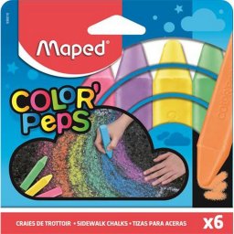 Aszfaltkrta, MAPED "Color'Peps", 6 klnbz szn
