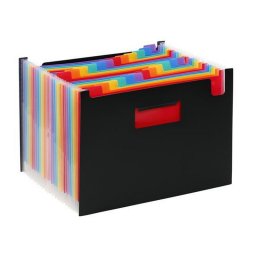 Harmonikairattart, PP, 24 rekeszes, VIQUEL "Rainbow Class", fekete