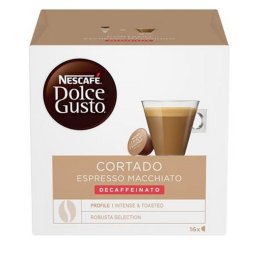 Kvkapszula, 16 db, NESCAF DOLCE GUSTO "Cortado", koffeinmentes