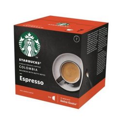 Kvkapszula, 12 db, STARBUCKS by Dolce Gusto(R), "Espresso Colombia Medium Roast"