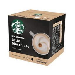 Kvkapszula, 12 db, STARBUCKS by Dolce Gusto(R), "Latte Macchiato"