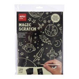 Kpkarcol, vilgts, A4, APLI Kids "Magic Scratch", 8 lap
