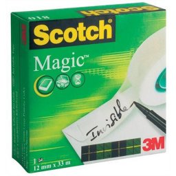 Ragasztszalag, 12 mm x 33 m, 3M SCOTCH "Magic Tape 810"