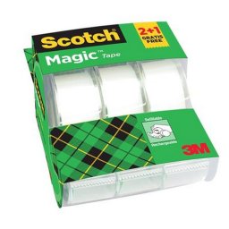 Ragasztszalag, adagoln, kzi, 19 mm x 7,5 m, 3M SCOTCH "Magic Tape 810",2+1