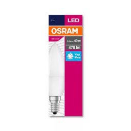 LED izz, E14, gyertya, B35, 5,7W, 470lm, 4000K (HF), OSRAM "Value"