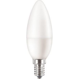 LED izz, E14, gyertya, B35, 5W, 470lm, 4000K, PHILIPS "CorePro"