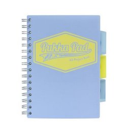 Spirlfzet, A5, vonalas, 100 lap, PUKKA PAD "Pastel project book", vegyes szn
