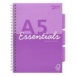 Spirlfzet, A5, vonalas, 100 lap, PUKKA PAD "Unipad Essentials Project Book", vegyes