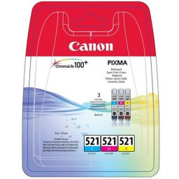 CLI-521KIT Tintapatron multipack Pixma iP3600, 4600 nyomtatkhoz, CANON, c+m+y, 3*9ml