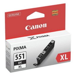 CLI-551BXL Fotpatron Pixma iP7250, MG5450, MG6350 nyomtatkhoz, CANON, fekete, 11ml