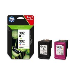 X4D37AE Tintapatron multipack DeskJet 2130 nyomtathoz, HP 302, fekete, sznes, 190+165 ol...