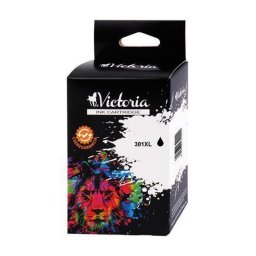 CH563EE Tintapatron DeskJet 2050 nyomtathoz, VICTORIA TECHNOLOGY 301XL, fekete, 18ml