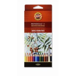 Akvarell ceruza kszlet, KOH-I-NOOR "Mondeluz 3716/12" 12 klnbz szn