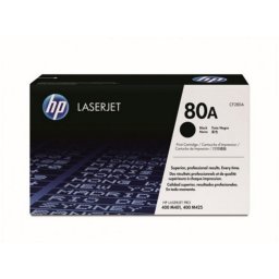 CF280A Lzertoner LaserJet Pro 400 M401 sorozat, M425 nyomtatkhoz, HP 80A, fekete, 2,7k