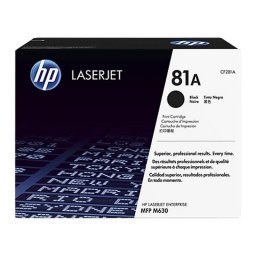 CF281A Lzertoner LaserJet Enterprise M604n, MFP M630f nyomtatkhoz, HP 81A, fekete, 10,5k