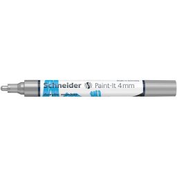 Dekormarker, akril, 4 mm, SCHNEIDER "Paint-It 320", ezst
