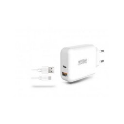 Hlzati tlt, 1xUSB-A (18W), 1xUSB-C (45W), USB-A-USB-C kbel, URBAN FACTORY