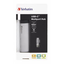 USB eloszt-HUB, USB-C/USB 3.0/HDMI, VERBATIM