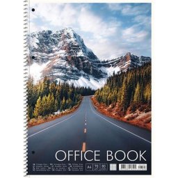 Spirlfzet, A4+, kocks, 80 lap, SHKOLYARYK "Office book", vegyes