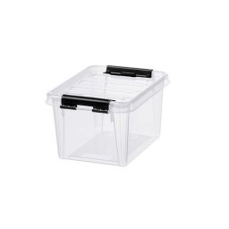 Manyag troldoboz, 1,5 liter, fekete fogantykkal, SMARTSTORE "Classic 1,5", tltsz