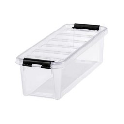 Manyag troldoboz, 3,5 liter, fekete fogantykkal, SMARTSTORE "Classic 4", tltsz