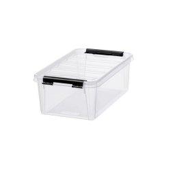 Manyag troldoboz, 3,6 liter, fekete fogantykkal, SMARTSTORE "Classic 5", tltsz