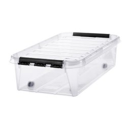 Manyag troldoboz, 31 liter, fekete fogantykkal s grgkkel, SMARTSTORE "Classic 35", ...