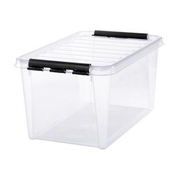 Manyag troldoboz, 47 liter, fekete fogantykkal, SMARTSTORE "Classic 45", tltsz