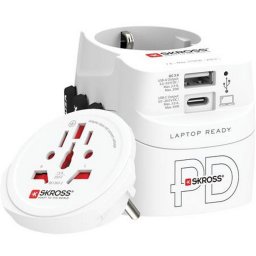 Adapter, vilgutazknak, 1xUSB-A, 1xUSB-C PD, 45W, USB-C kbel, SKROSS