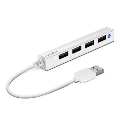 USB eloszt-HUB, 4 port, USB 2.0, SPEEDLINK "Snappy Slim" fehr