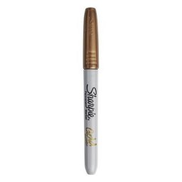 Alkoholos marker, 1,4 mm, kpos, SHARPIE "Metallic", arany