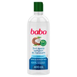 baba 2in1 sampon s balzsam szraz s tredezett hajra kkuszolajjal 400 ml