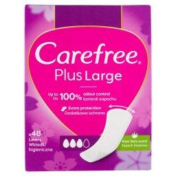 Carefree Plus Large tisztasgi bett aloe vera illattal 48 db
